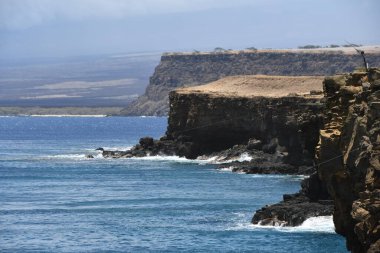 Hawaii 'nin en güney noktası olan Ka Lae' den görüntü.