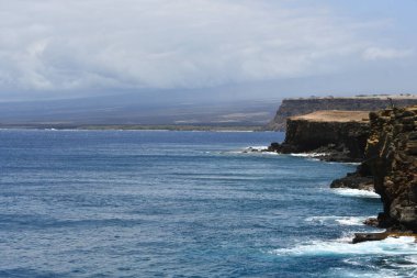Hawaii 'nin en güney noktası olan Ka Lae' den görüntü.
