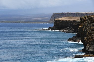 Hawaii 'nin en güney noktası olan Ka Lae' den görüntü.
