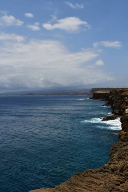 Hawaii 'nin en güney noktası olan Ka Lae' den görüntü.