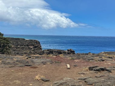 Hawaii 'nin en güney noktası olan Ka Lae' den görüntü.