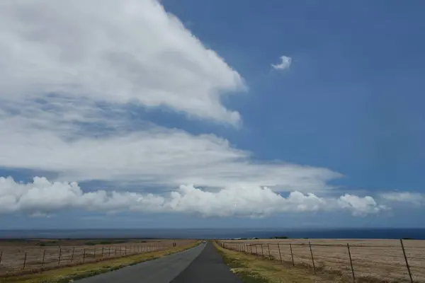 stock image Driving to Ka Lae, the southernmost point of the Big Island of Hawaii