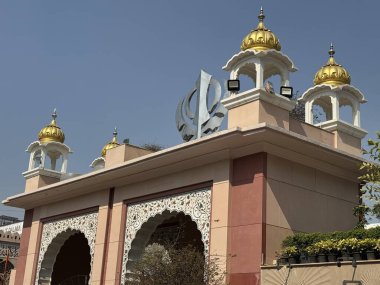 DELHI, INDIA - 16 Şubat: Gurudwara Sis Ganj Sahib, Delhi, Hindistan, 19 Şubat 2024.