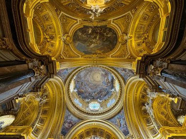 MADRID, SPAIN - AUG 14: Interiors of the Royal Palace of Madrid in Spain, as seen on Aug 14, 2024. clipart