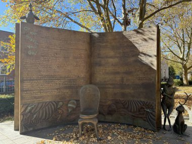 SPRINGFIELD MA - NOV 3: Dr. Seuss National Memorial Sculpture Garden in Springfield, Massachusetts, as seen on Nov 3, 2024. clipart