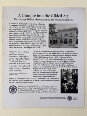 SPRINGFIELD, MA - 3 Kasım 2024 'te Springfield, Massachusetts' teki George Walter Vincent Smith Sanat Müzesi 'nde sergi.