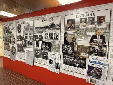 SPRINGFIELD MA - 3 NoV: 3 Kasım 2024 'te Massachusetts Springfield Tarih Müzesinde görüldüğü gibi.