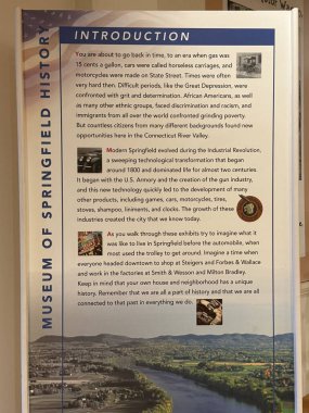 SPRINGFIELD MA - 3 NoV: 3 Kasım 2024 'te Massachusetts Springfield Tarih Müzesinde görüldüğü gibi.