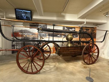 SPRINGFIELD MA - 3 NoV: 3 Kasım 2024 'te Massachusetts Springfield Tarih Müzesinde görüldüğü gibi.