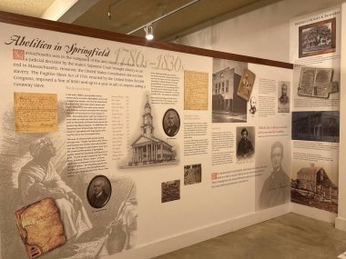SPRINGFIELD MA - 3 NoV: 3 Kasım 2024 'te Massachusetts Springfield Tarih Müzesinde görüldüğü gibi.