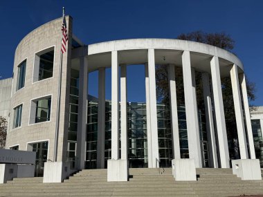 SPRINGFIELD, MA - NOV 3: Springfield United States Courthouse in Massachusetts, as seen on Nov 3, 2024. clipart