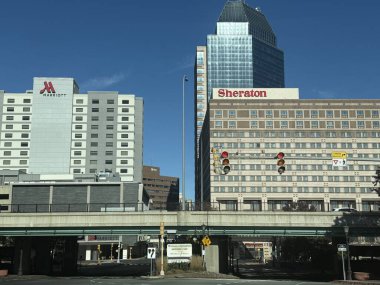 SPRINGFIELD, MA - 3 Kasım 2024 'te Springfield, Massachusetts şehrinin görüntüsü.