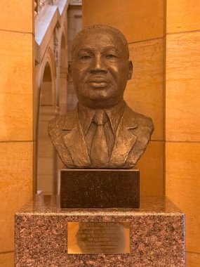 St. Paul, Minnesota 'daki Minnesota Eyalet Meclisi' nde 21 Nisan 2025 'te görülen Dr. Martin Luther King Baskını.