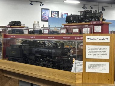St. Paul, Minnesota 'daki Twin City Model Demiryolu Müzesi' nde sergi 21 Nisan 2025 'te görüldü..