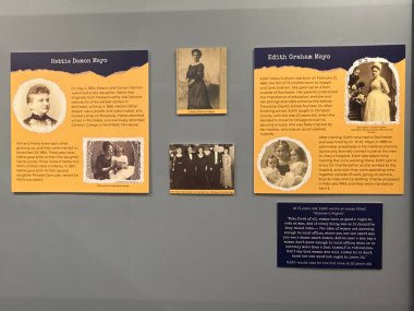 ROCHESTER, MN - 22 Nisan 2025 'te Rochester, Minnesota' daki Olmsted County Tarih Merkezi 'nde sergi.