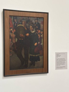 MINNEAPOLIS MN - 23 Nisan 2025 'te Minneapolis' teki Minnesota Üniversitesi 'ndeki Weisman Sanat Üniversitesi' nde sergi.