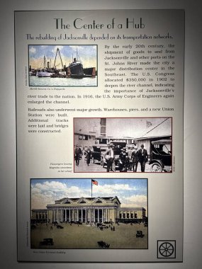 JACKSONVILLE, FL - 22 Şubat 2025: Jacksonville, Florida 'daki MOSH' ta (Bilim ve Tarih Müzesi) sergi.