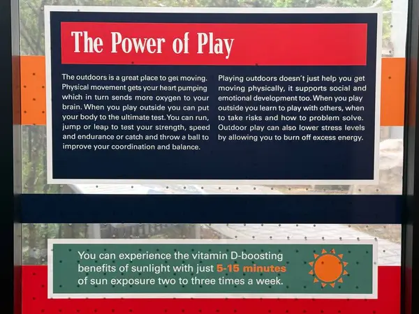 JACKSONVILLE, FL - 22 Şubat 2025 'te Jacksonville, Florida' daki MOSH 'ta Sağlık Hareketi sergisi (Bilim ve Tarih Müzesi).