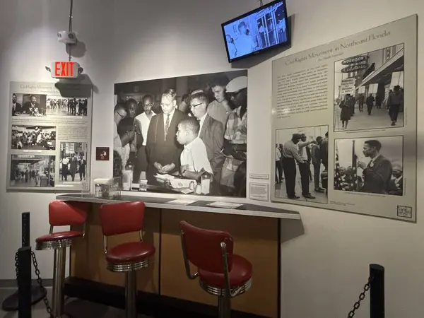 JACKSONVILLE, FL - 22 Şubat 2025: Jacksonville, Florida 'daki MOSH' ta (Bilim ve Tarih Müzesi) sergi.