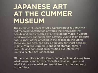 JACKSONVILLE, FL - 23 Şubat: Jacksonville, Florida 'daki Cummer Sanat ve Bahçeler Müzesi' nde sergi, 23 Şubat 2025.