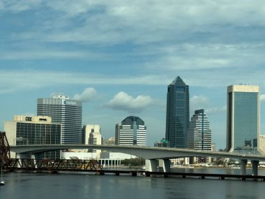 JACKSONVILLE, FL - 23 Şubat: Jacksonville, Florida şehir merkezi, 23 Şubat 2025.