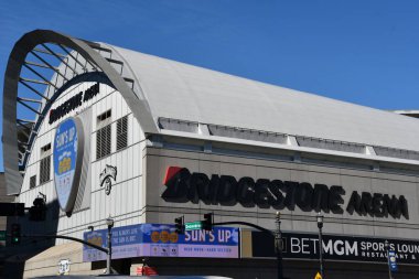 NASHVILLE, TN - 28 Şubat 2025 'te Nashville, Tennessee' deki Bridgestone Arena.