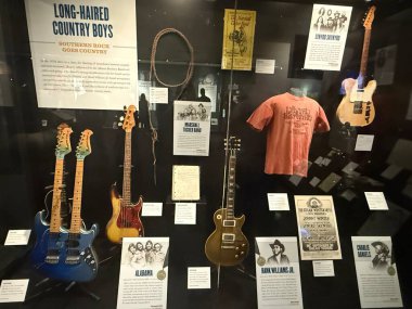 NASHVILLE, TN - 28 Şubat 2025 'te Nashville, Tennessee' deki Country Music Hall of Fame ve Museum 'da sergi.