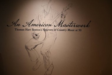 NASHVILLE, TN - 28 Şubat 2025 'te Nashville, Tennessee' deki Country Music Hall of Fame ve Museum 'da sergi.
