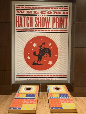 NASHVILLE, TN - 28 Şubat 2025 'te Nashville, Tennessee' de görülen Hatch Show.