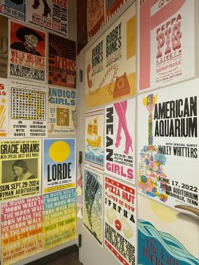 NASHVILLE, TN - 28 Şubat 2025 'te Nashville, Tennessee' de görülen Hatch Show.