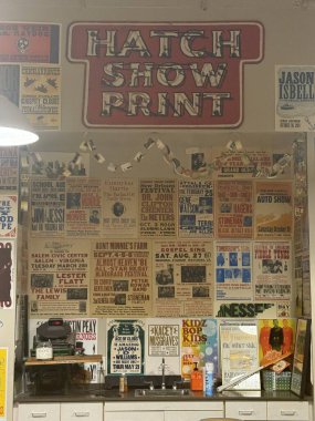 NASHVILLE, TN - 28 Şubat 2025 'te Nashville, Tennessee' de görülen Hatch Show.