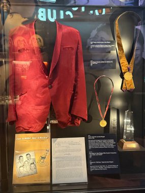 NASHVILLE, TN - 28 Şubat 2025 'te Nashville, Tennessee' deki Ulusal Afro-Amerikan Müzesi 'nde bir Aşk Yüksek Sergisi.