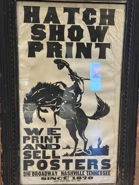 NASHVILLE, TN - 28 Şubat 2025 'te Nashville, Tennessee' de görülen Hatch Show.