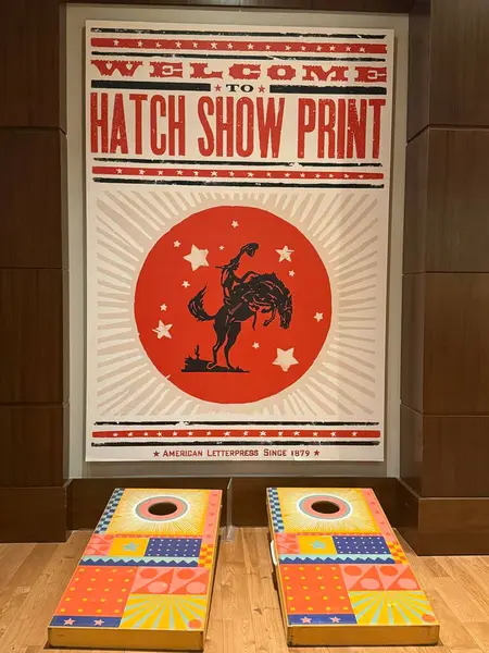 NASHVILLE, TN - 28 Şubat 2025 'te Nashville, Tennessee' de görülen Hatch Show.