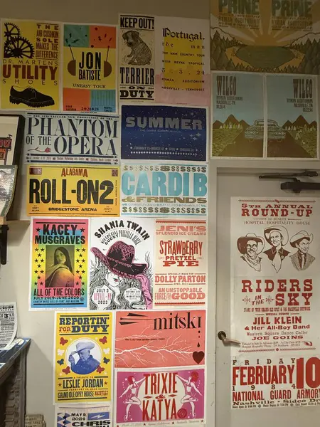 NASHVILLE, TN - 28 Şubat 2025 'te Nashville, Tennessee' de görülen Hatch Show.