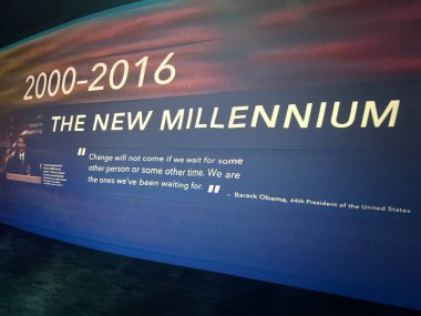 NASHVILLE, TN - 28 Şubat 2025 'te Nashville, Tennessee' deki Ulusal Afrika Amerikan Müzesi 'nde Rivers of Rhythm sergisi.