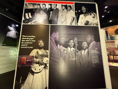 NASHVILLE, TN - 28 Şubat 2025 'te Nashville, Tennessee' deki Ulusal Afrika Amerikan Müzesi 'ndeki Su Sergisi' nde görüldü..