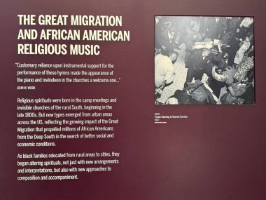 NASHVILLE, TN - 28 Şubat 2025 'te Nashville, Tennessee' deki Ulusal Afrika Amerikan Müzesi 'ndeki Su Sergisi' nde görüldü..