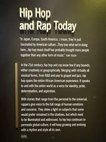 NASHVILLE, TN - 28 Şubat 2025 'te Nashville, Tennessee' deki Ulusal Afro-Amerikan Müzik Müzesi 'nde görülen Mesaj Sergisi.