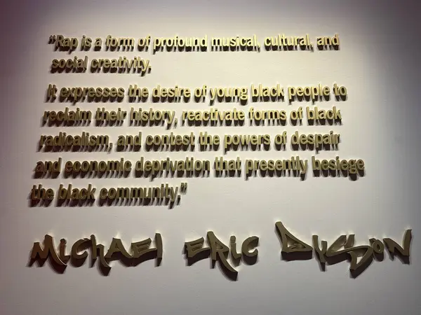 NASHVILLE, TN - 28 Şubat 2025 'te Nashville, Tennessee' deki Ulusal Afro-Amerikan Müzik Müzesi 'nde görülen Mesaj Sergisi.