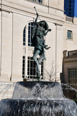 Casey Eskridge 'in Apollo' nun Doğumu Heykeli, Nashville, Tennessee 'deki Schermerhorn Senfoni Merkezi' nde 2 Mart 2025 'te görüldü..