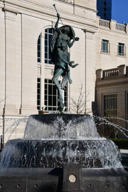 Casey Eskridge 'in Apollo' nun Doğumu Heykeli, Nashville, Tennessee 'deki Schermerhorn Senfoni Merkezi' nde 2 Mart 2025 'te görüldü..