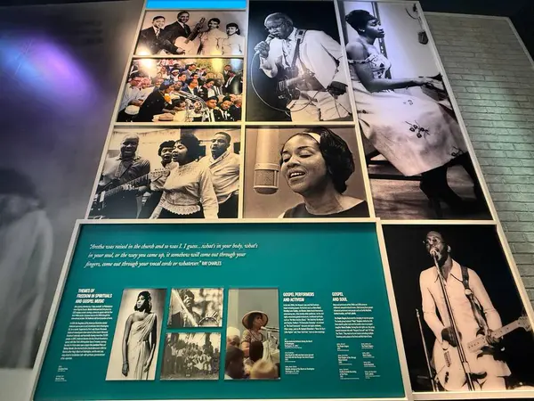 NASHVILLE, TN - 28 Şubat 2025 'te Nashville, Tennessee' deki Ulusal Afrika Amerikan Müzesi 'ndeki Su Sergisi' nde görüldü..