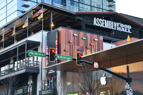 NASHVILLE, TN - 2 Mart 2025 'te Nashville, Tennessee' deki Assembly Food Hall.