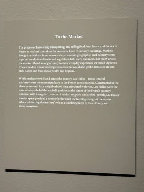 NASHVILLE, TN - 2 Mart 2025 'te Nashville, Tennessee' deki Frist Sanat Müzesi 'nde Çiftlikten Masaya Sergisi.