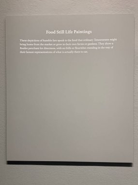 NASHVILLE, TN - 2 Mart 2025 'te Nashville, Tennessee' deki Frist Sanat Müzesi 'nde Çiftlikten Masaya Sergisi.
