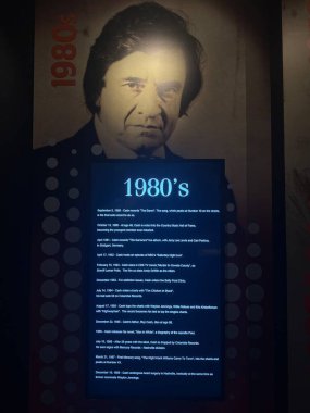3 Mart 2025 'te Nashville, Tennessee' deki Johnny Cash Müzesi 'nde sergi açıldı..