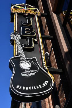 NASHVILLE, TN - 3 Mart 2025 'te Jon Bon Jovi' nin Nashville, Tennessee 'deki Live Music Rooftop Bar ve Restoranı.