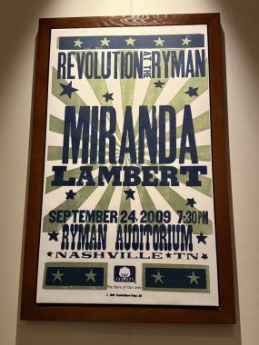 NASHVILLE, TN - MAR 2: 2 Mart 2025 'te Nashville, Tennessee Ryman Oditoryumu' nda görüldüğü gibi.