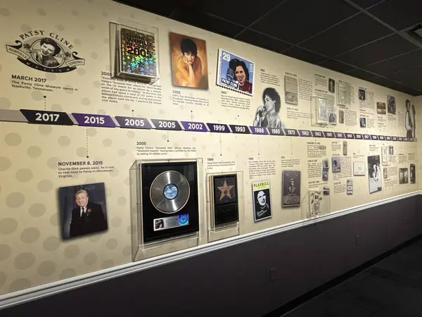 NASHVILLE, TN - MAR 2: 2 Mart 2025 'te Nashville, Tennessee' deki Patsy Cline Müzesinde sergi.